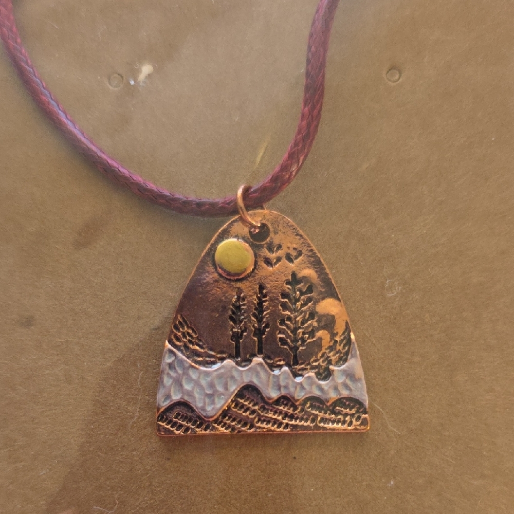 Copper Mountain Pendant Necklace